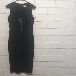 Calvin Klein sleeveless denim sheath dress, Size 2